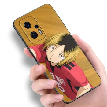 Чехол для телефона с аниме Kozume Kenma Haikyuu для Xiaomi POCO F2 F3 M2 M3 M4 X3 X4 Pro NFC F4 GT 5G F1 X2 C3 C31 C40 M5S, черный чехол из ТПУ Xiaomi POCOphone F1
