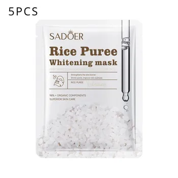 SADOER Rice Plasma Mask Увлажняющая и увлажняющая маска-патч 1pcs