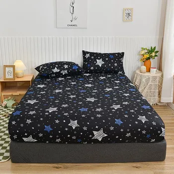 1 шт. простыня одинарная/двухместная/королевская/королевская простыня на резинке двойной наматрасник с резинкой(нет наволочки) 90x200x25cm
