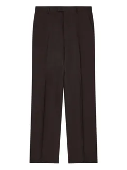 Плиссированные брюки EMPORIO ARMANI, коричневый