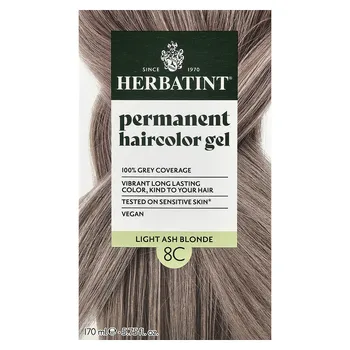 Herbatint, стойкая гель-краска для волос, 8C, светлый пепельный блондин, 135 мл (4,56 жидк. унции)