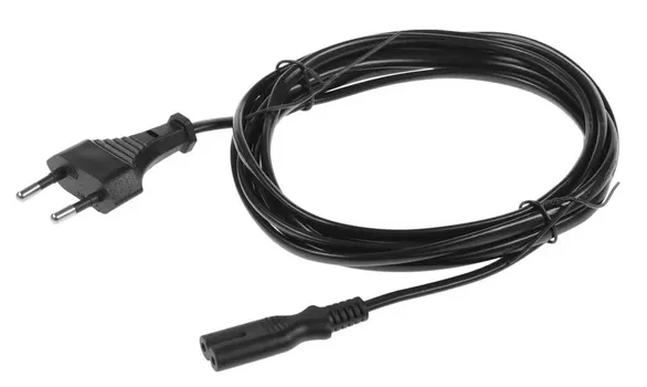 Кабель питания Buro BU-PCAB-3-2PIN IEC C7 (2-pin) Евровилка 3м 1856207