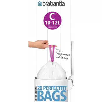 Пакет пластиковый 10-12 л Brabantia 20 шт