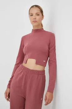 Футболка с длинным рукавом Reebok, розовый