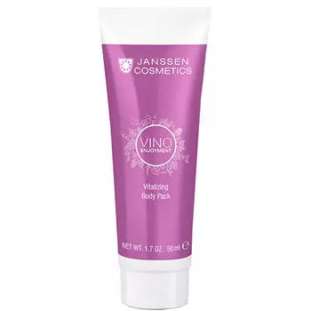 Janssen Ревитализирующее кремовое обертывание с экстрактом листьев винограда Vitalizing Body Pack, 50 мл (Janssen, Vino enjoyment)