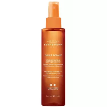 Institut Esthederm Масло для тела и волос при умеренном солнце L'Huile Solaire, 150 мл (Institut Esthederm, Sun Care)