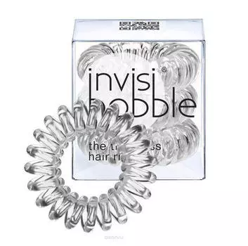 Invisibobble Резинка-браслет для волос Crystal Clear 3 шт. (Invisibobble, Original)