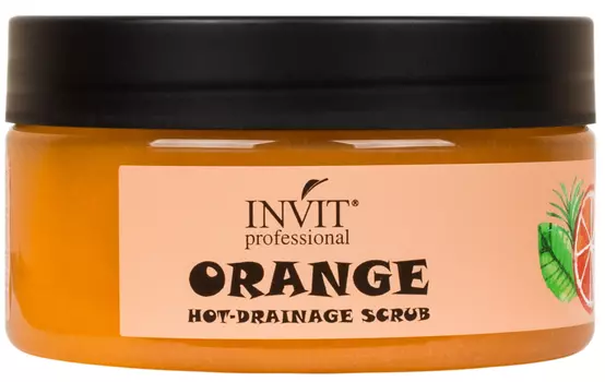 Invit Горячий дренажный скраб для тела Orange Hot-Drainage, 200 мл (Invit, Invit Body Line Pro)
