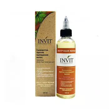 Invit Сыворотка против выпадения волос Serenoa Anti-hair loss serum 120 мл (Invit, Для волос)