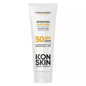 Icon Skin Солнцезащитный увлажняющий крем SPF 50 для всех типов кожи, 75 мл (Icon Skin, Derma Therapy)