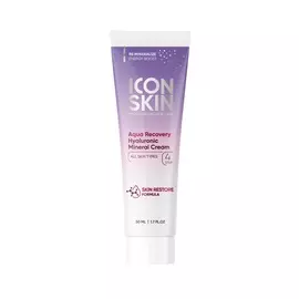Icon Skin Увлажняющий крем для лица Aqua Recovery с гиалуроновой кислотой и минералами, 50 мл (Icon Skin, Re:Mineralize)