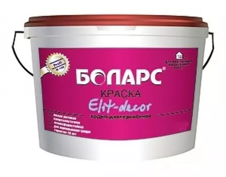 Боларс Elit-Decor 15 кг, Краска интерьерная акриловая (белая)