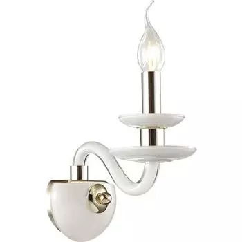 Бра Odeon Light Capri 4187/1W золото с белым E14 1х40W 220V