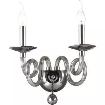 Бра Odeon Light Iria 4601/2W хром/дымчатый E14 2х40W 220V