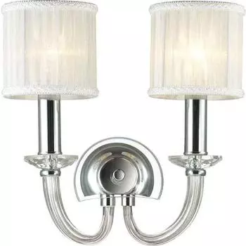 Бра Odeon Light Malle 4197/2W хром/белый E14 2х40W 220V