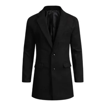 Nizi Men s Coat Medium and Long Coat Woolen M