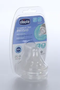 Соска Chicco Perfect5 силикон средн поток (с 2 мес), 2 шт