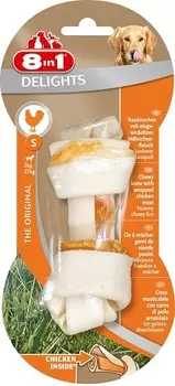 8in1 Delights S косточка с куриным мясом для мелких и средних собак (11 см.) (Курица, 1 шт.)