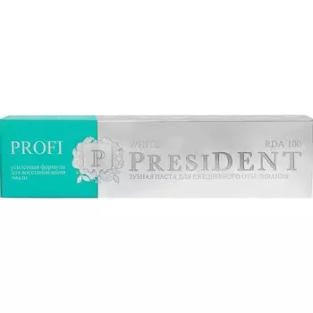 PresiDENT Profi White Зубная паста для ежедневного отбеливания 100 RDA 50 мл