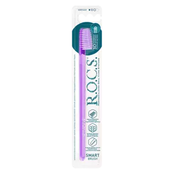 R.O.C.S. Smart brush Зубная щетка классическая мягкая цвет в ассортименте 1 шт