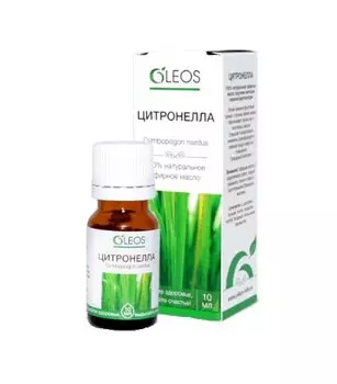 Oleos Масло эфирное Цитронелла 10 мл