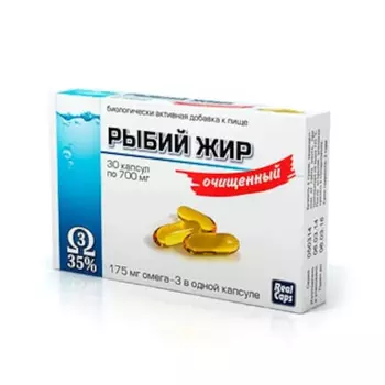 RealCaps Рыбий жир очищенный 700 мг капсулы 30 шт