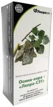 Осина кора Лекра-Сэт фильтр-пакеты 1,5 г 20 шт