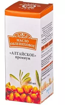Облепиховое масло Алтайское Премиум 100 мл