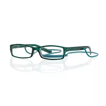 Очки корригирующие Kemner Optics глянцевые пластик со шнуром для чтения +1,0 зеленые