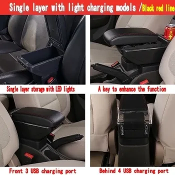 Подлокотник для Suzuki Liana, ручной подлокотник для автомобиля, центральный подлокотник для хранения, аксессуары, интерьер, специально с USB
