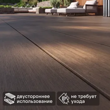 Террасная доска ДПК CM Decking Grand цвет Венге 3000x190x25 мм вельвет 0.57 м
