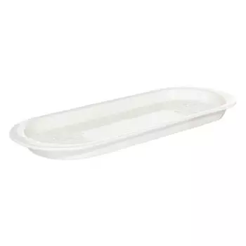 Поднос для ванной, 36х13 см, керамика, белый, Shower Lotus