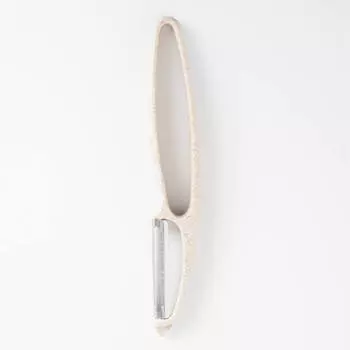 Овощечистка, 18 см, сталь/пластик, бежевая, в крапинку, Soft speckled