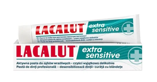 Зубная паста, 75 мл Lacalut, Extra Sensitive, Labovital