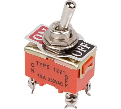 Тумблер Rexant 36-4130 250V 15А (4c) ON-OFF двухполюсный (KN-201)