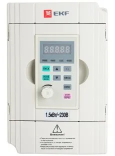 Преобразователь EKF VT100-1R5-1B частоты 1.5/2.2кВт 1х230В VECTOR-100 PROxima