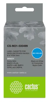 Картридж Cactus CS-M21-500499 черный для Brady BMP21-PLUS, BMP21-LAB