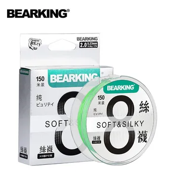 Бренд BEARKING, 8 нитей, 150 м, полиэтиленовая плетеная леска, 10-93 фунтов, мультифиламентная леска, гладкая для ловли карпа S7-BAI-21LB