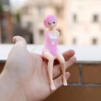 Фигурка Rem Ram 14 см в стиле аниме Re:Жизнь в другом мире от Zero Ram Rem Sit Down Коллекция ПВХ Фигурка Модель игрушки Куклы REM