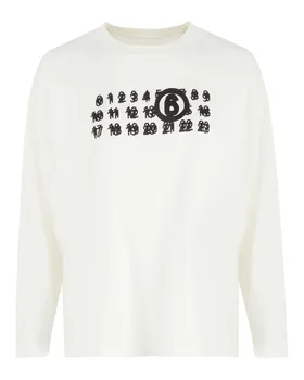 хлопковый лонгслив MM6 Maison Margiela