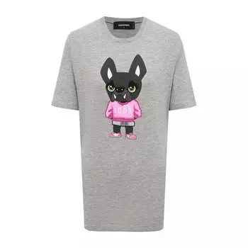 Футболка из хлопка и вискозы Dsquared2