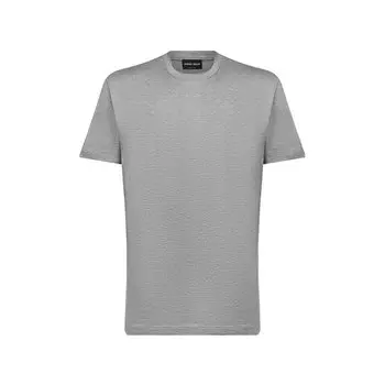 Футболка из шелка и хлопка Giorgio Armani
