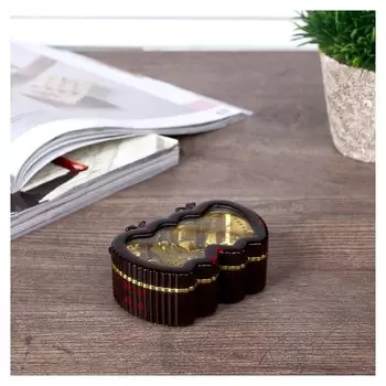 Шкатулка музыкальная "2 яблока" 3х7,2х5 см