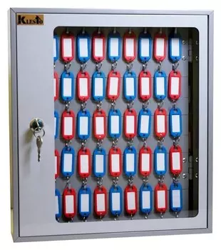 Шкаф для ключей Klesto Skb-102 на 102 ключа, серый, металл/стекло