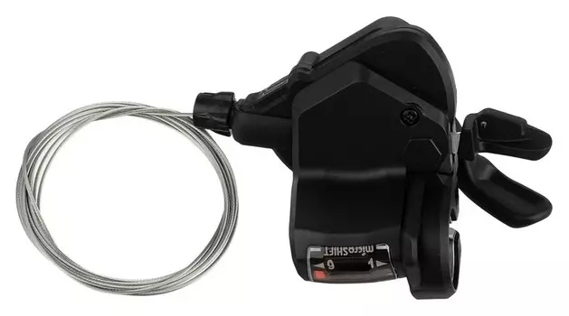 Шифтер Microshift, правый Ts39-9r, 9 ск., с тросом 2050 мм