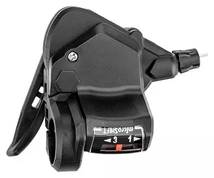 Шифтер Microshift, Ts38-3l, левый 3ск, с тросом 1800мм