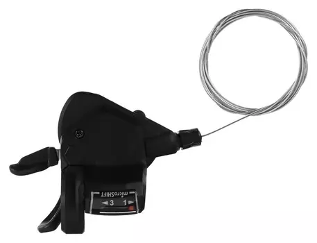 Шифтер Microshift, Ts39-3l, левый 3ск, с тросом 1800мм