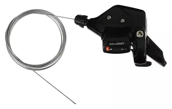 Шифтер Microshift, Ts71-9r, правый 9ск, с тросом 2050мм