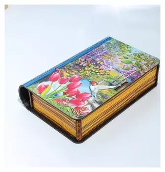 Шкатулка книга "Весна", 20х13х5 см