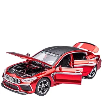 1/32 BMW MH8 800 Manhart литая игрушечная машинка для детей миниатюрная модель инерционный звук и свет коллекция подарок для мальчиков детский подарок